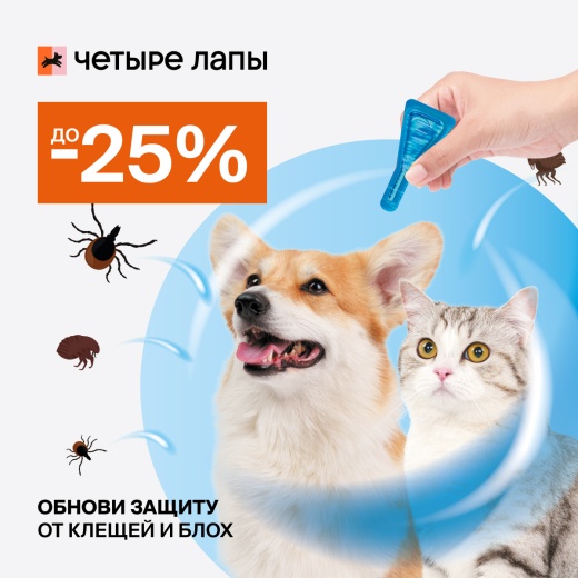 Майские скидки в "Четыре лапы"